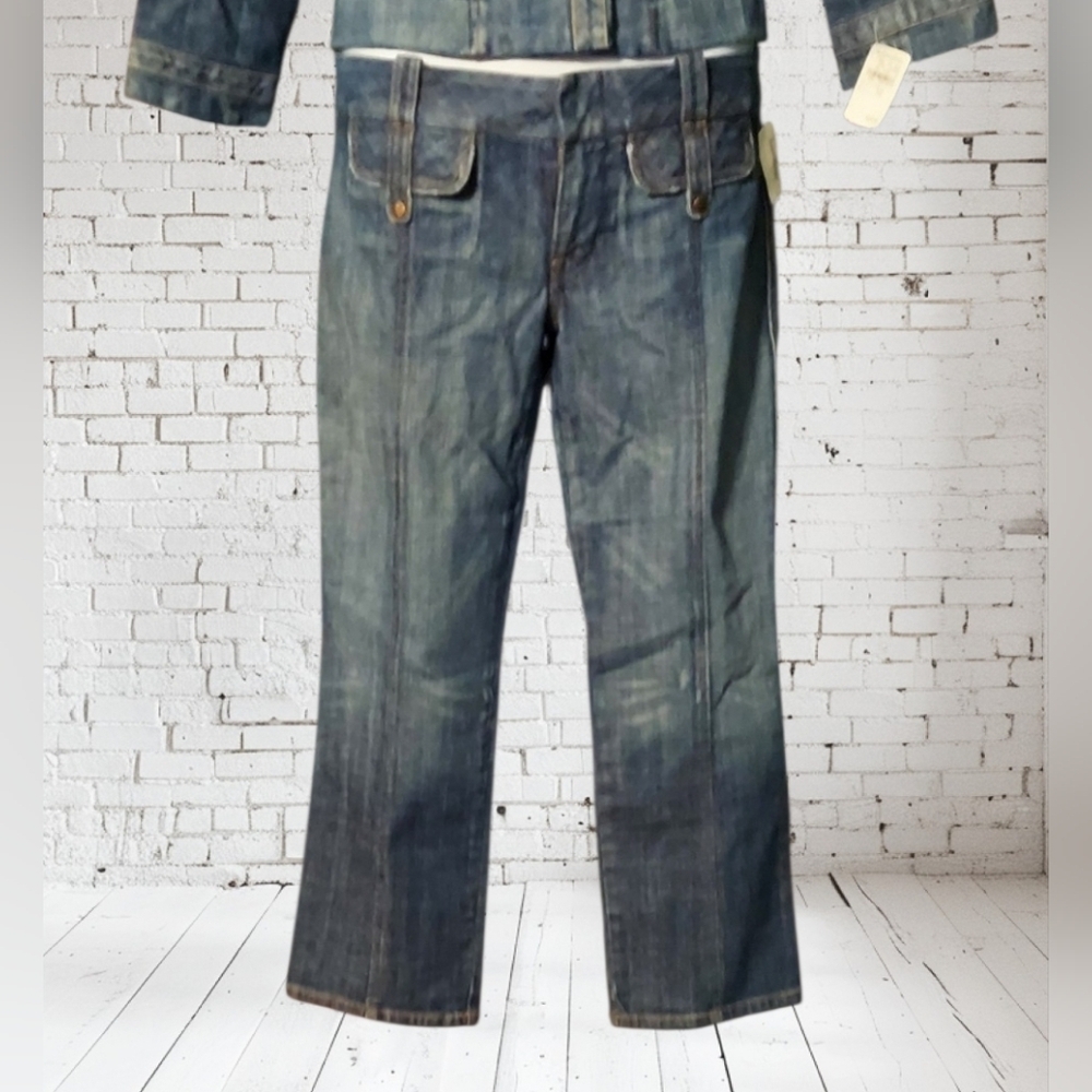 NWT 2 PC Citizens Of Humanity Blue Denim Set ~JACKET sz 10 JEANS sz 29 - Picture 3 of 10